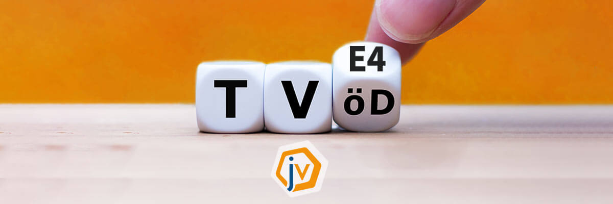 Würfel mit Aufschrift TVöD E4